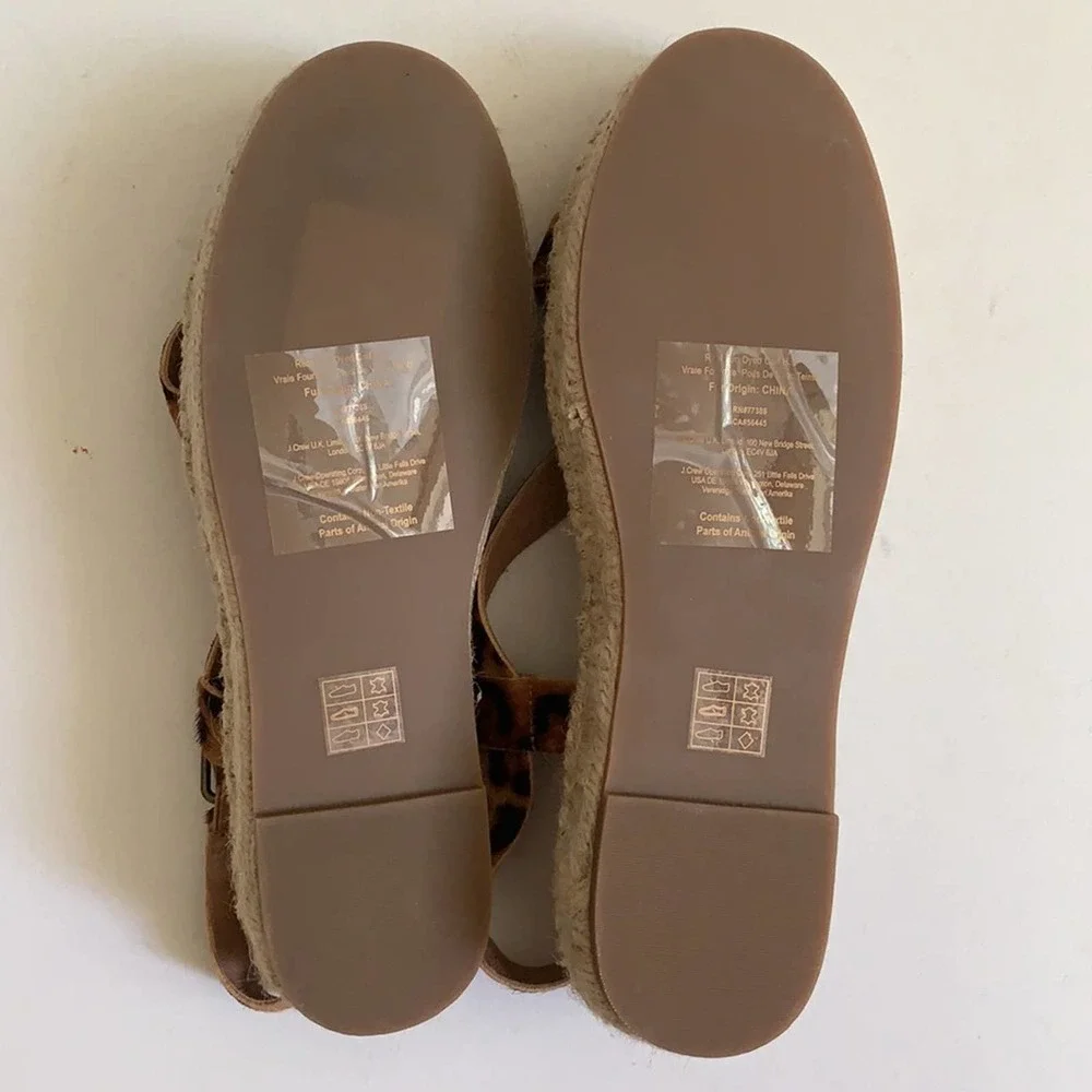 NEW Madewell Animal Print Malia Calf Hair Espadrilles - Picture 8 of 10